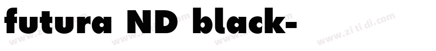 futura ND black字体转换